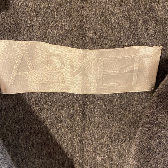 Exquisite ARKET Double-Face Wool Jacket Color Gray Size EU 38 -6 US - Picture 11 of 14